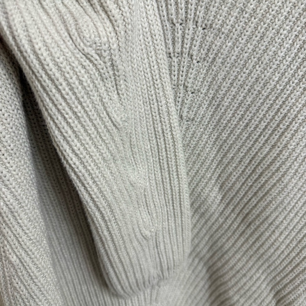 Tentree Highline V-Neck Sweater Light Gray Size Medium Organic Cotton - Picture 4 of 11